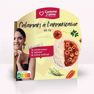 Calamars à l'armoricaine et riz