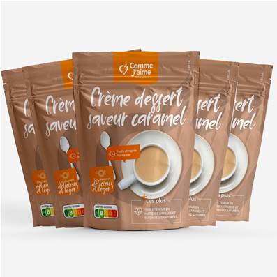 5 Crèmes dessert saveur CARAMEL